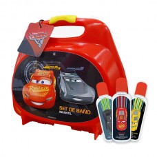 DISNEY VALIJA SET DE BAÑO CARS (PERFU+SHAMP+ESPUMA DE BAÑO+16 STICKERS)