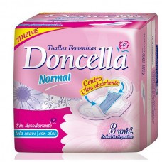 DONCELLA TOALLAS FEMENINAS POCKET x 8