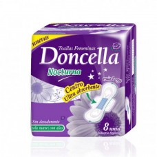 DONCELLA TOALLAS FEMENINAS NOCTURNAS  x 8