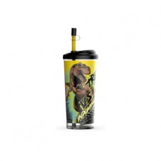 VASO ALTO CON TAPA JURASSIC ART.2032